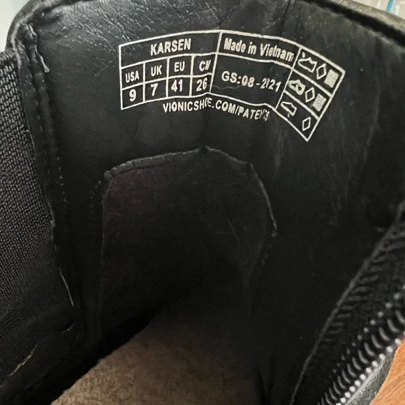 Black Women's Ankle Boots - Picture 3 of 4